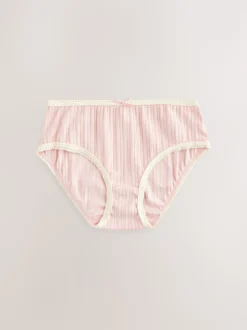 Stripe/Plain Texture Briefs 5 Pack (1.5-16yrs)