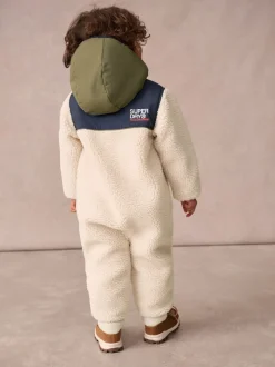 Superdry Beige Sherpa Snowsuit
