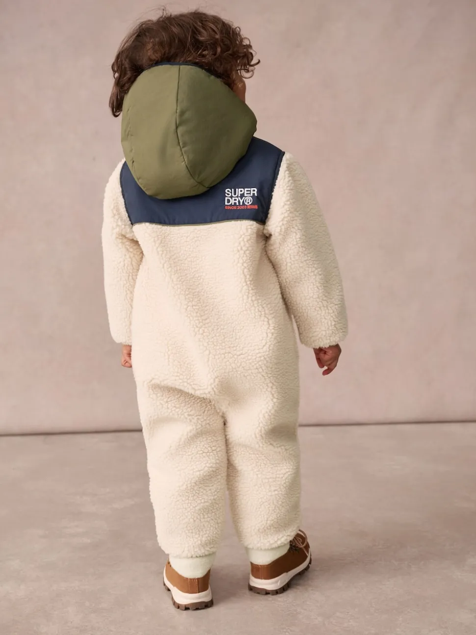 Superdry Beige Sherpa Snowsuit