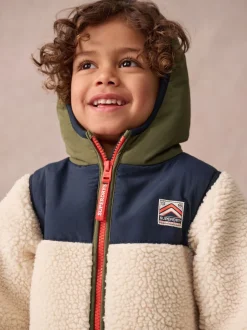 Superdry Beige Sherpa Snowsuit