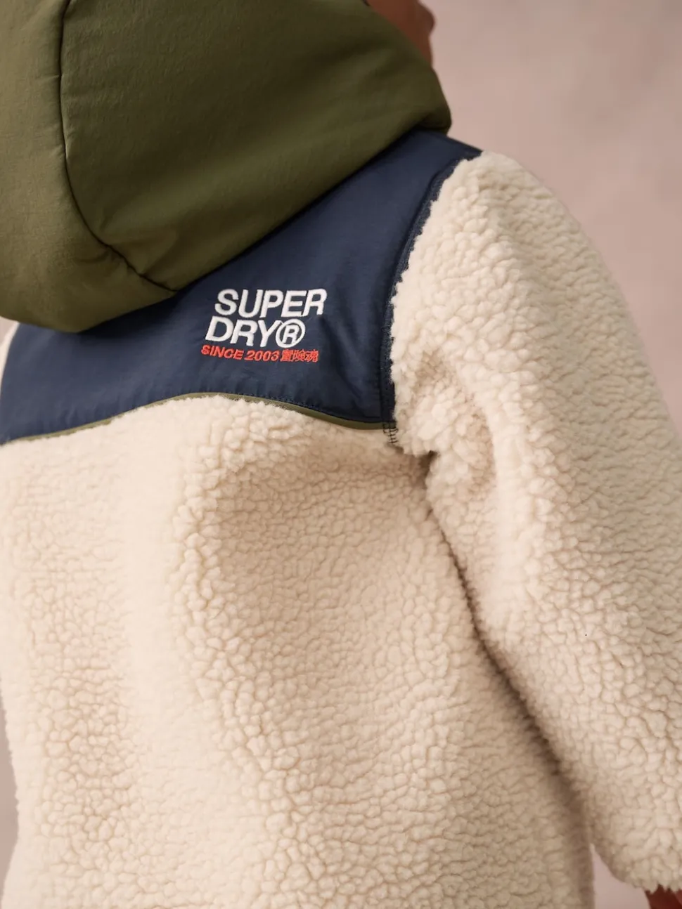Superdry Beige Sherpa Snowsuit