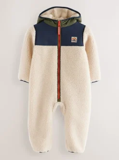 Superdry Beige Sherpa Snowsuit