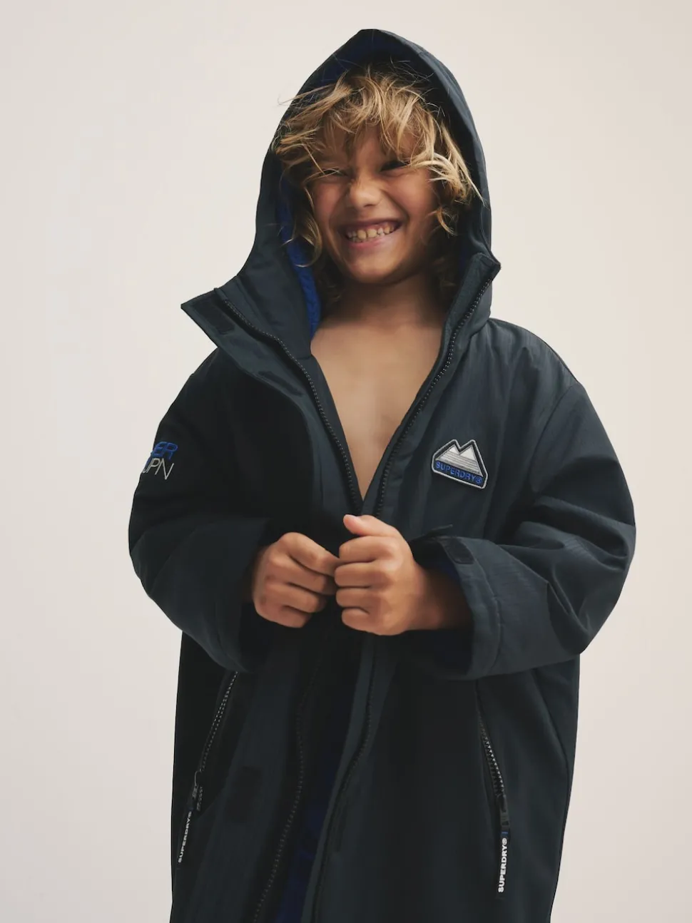 Superdry Black/Blue Changing Robe