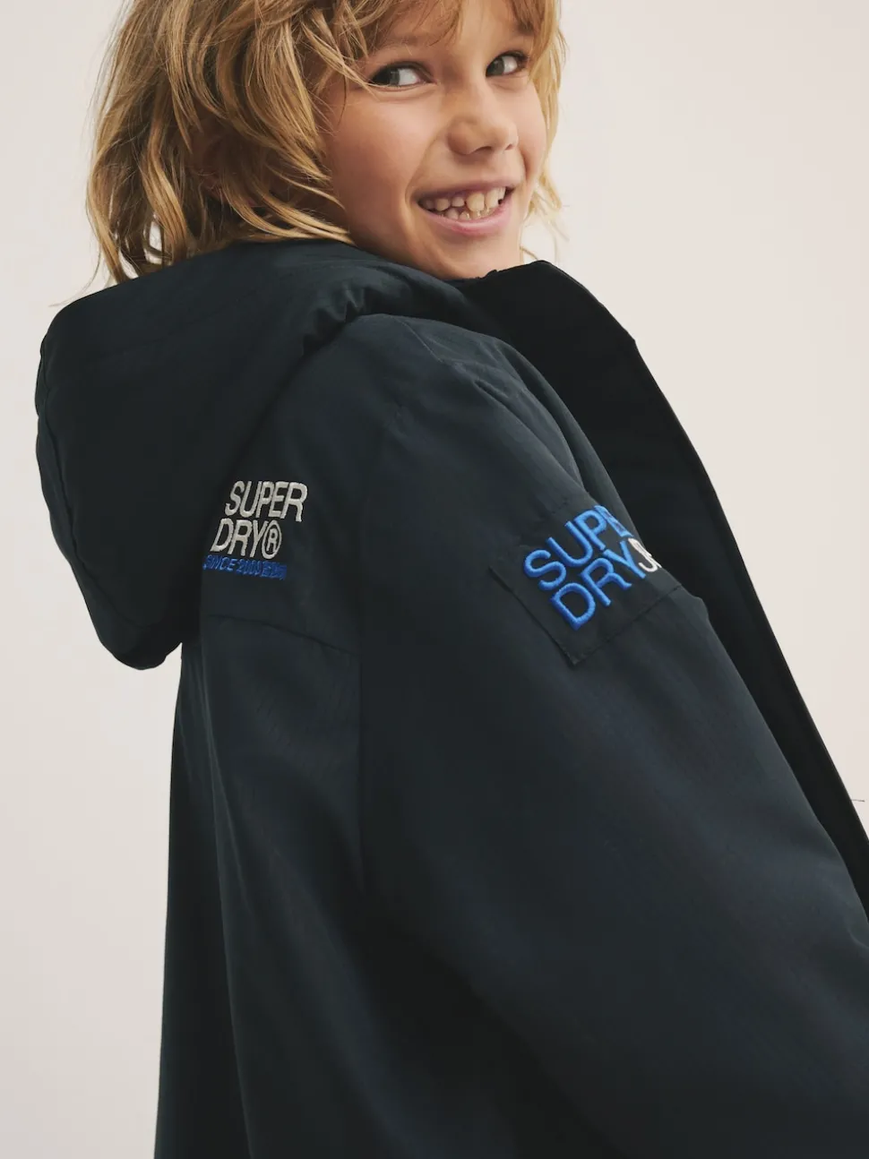 Superdry Black/Blue Changing Robe