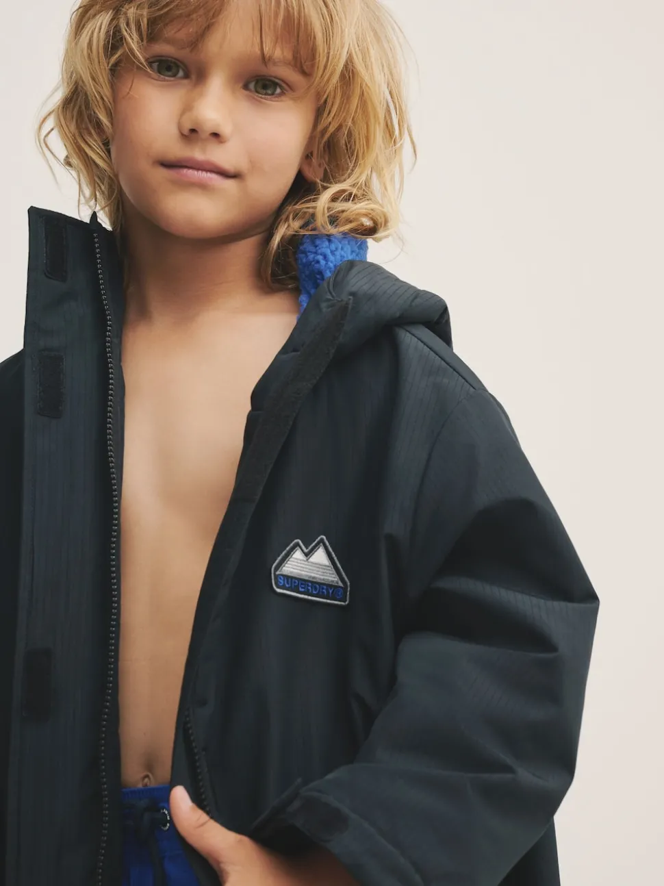 Superdry Black/Blue Changing Robe