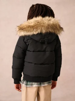 Superdry Black Everest Bomber Coat
