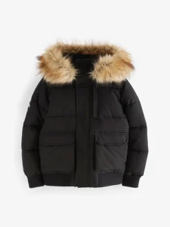 Superdry Black Everest Bomber Coat