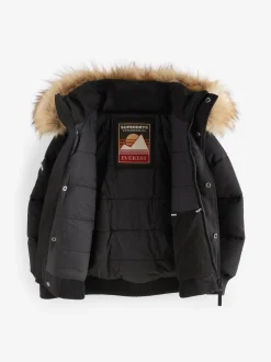 Superdry Black Everest Bomber Coat