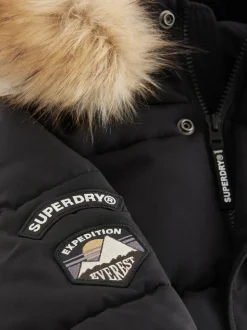 Superdry Black Everest Bomber Coat