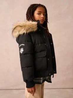 Superdry Black Everest Bomber Coat