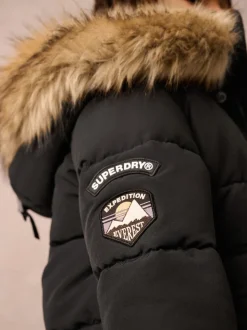 Superdry Black Everest Bomber Coat