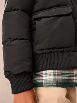 Superdry Black Everest Bomber Coat