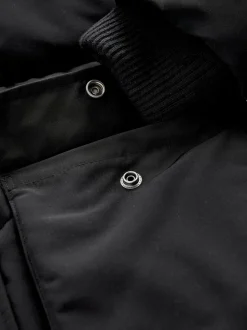 Superdry Black Everest Longline Puffer Coat