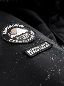 Superdry Black Everest Parka Coat