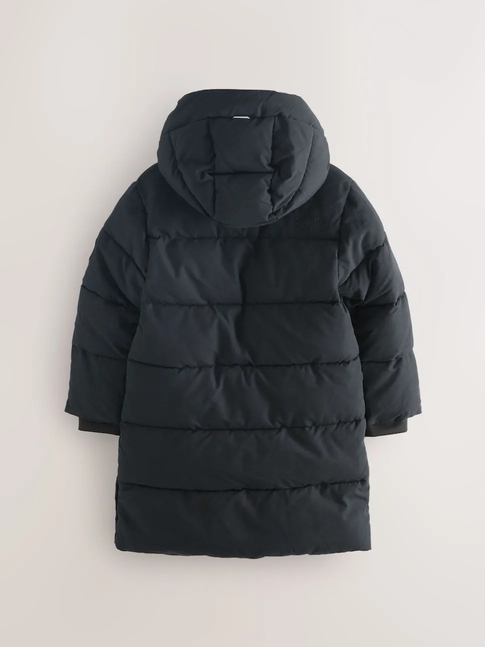 Superdry Black Longline Puffer Coat