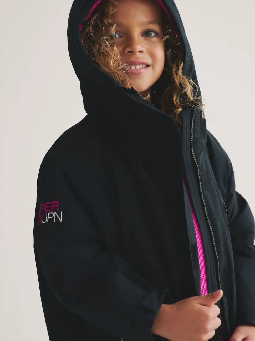 Superdry Black/Pink Changing Robe
