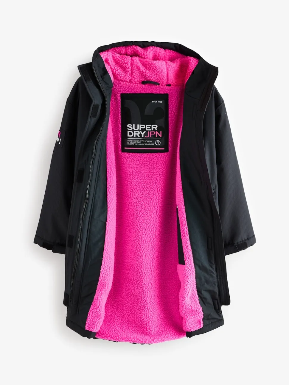 Superdry Black/Pink Changing Robe