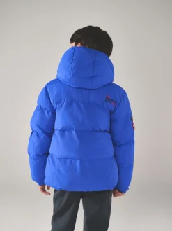 Superdry Blue Sports Puffer Coat