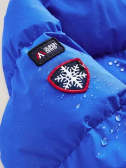 Superdry Blue Sports Puffer Coat