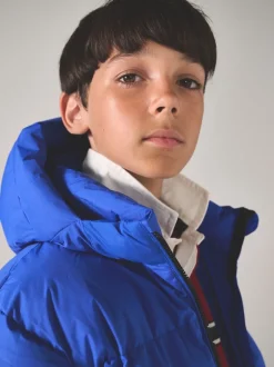 Superdry Blue Sports Puffer Coat