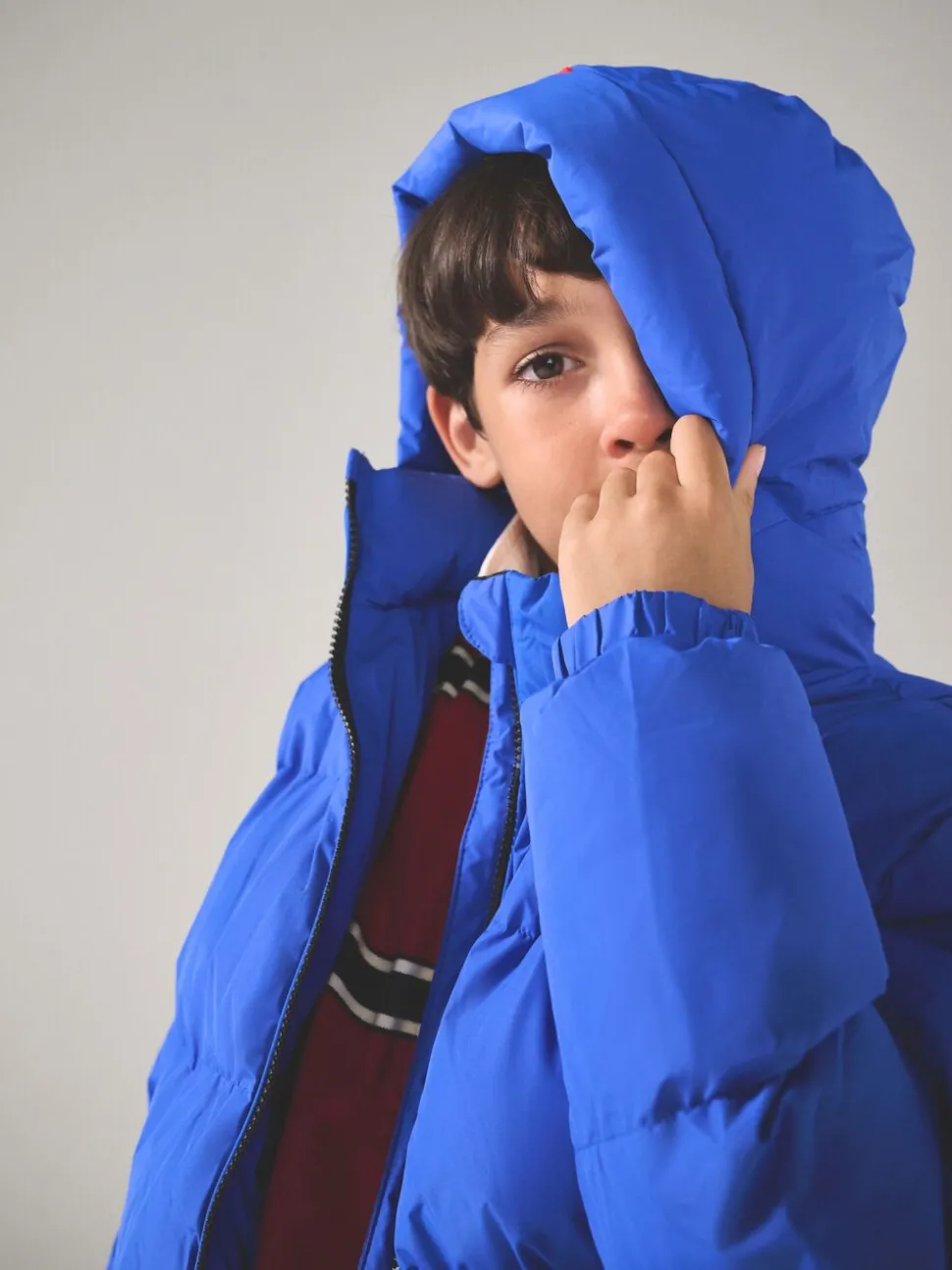 Superdry Blue Sports Puffer Coat