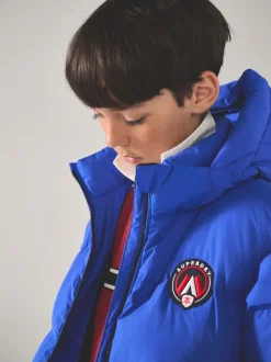 Superdry Blue Sports Puffer Coat