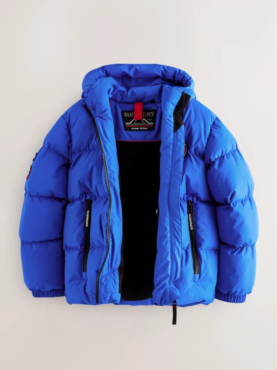 Superdry Blue Sports Puffer Coat