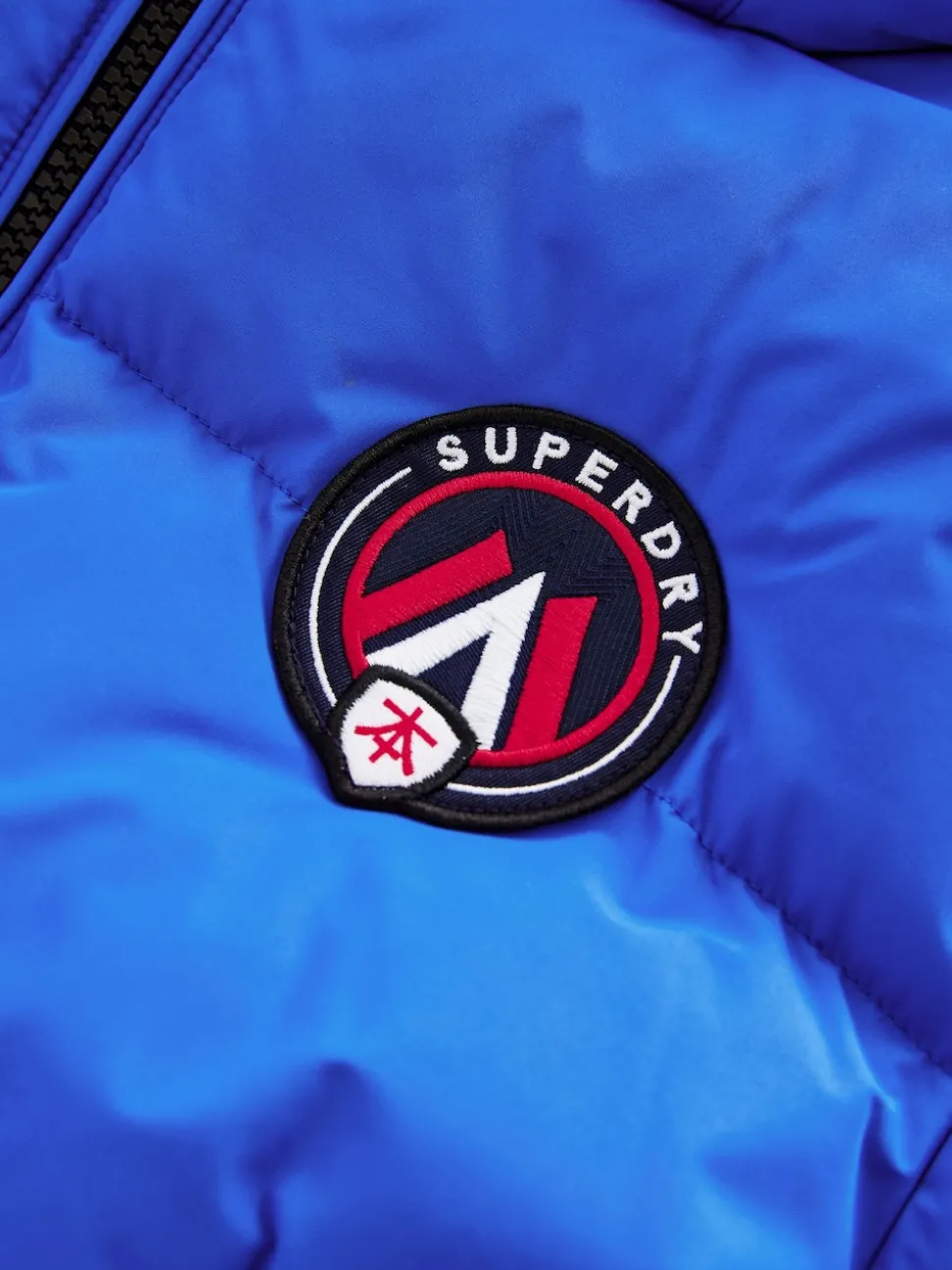 Superdry Blue Sports Puffer Coat