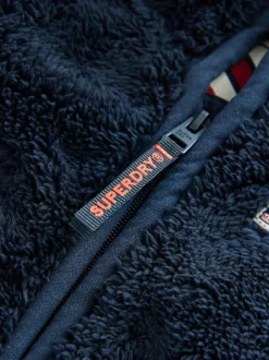 Superdry Blue Teddy Fleece Pramsuit