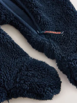 Superdry Blue Teddy Fleece Pramsuit
