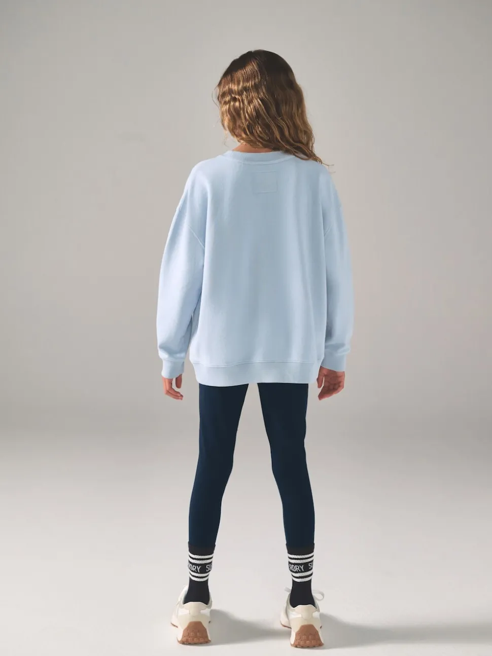 Superdry Blue White Leggings Set