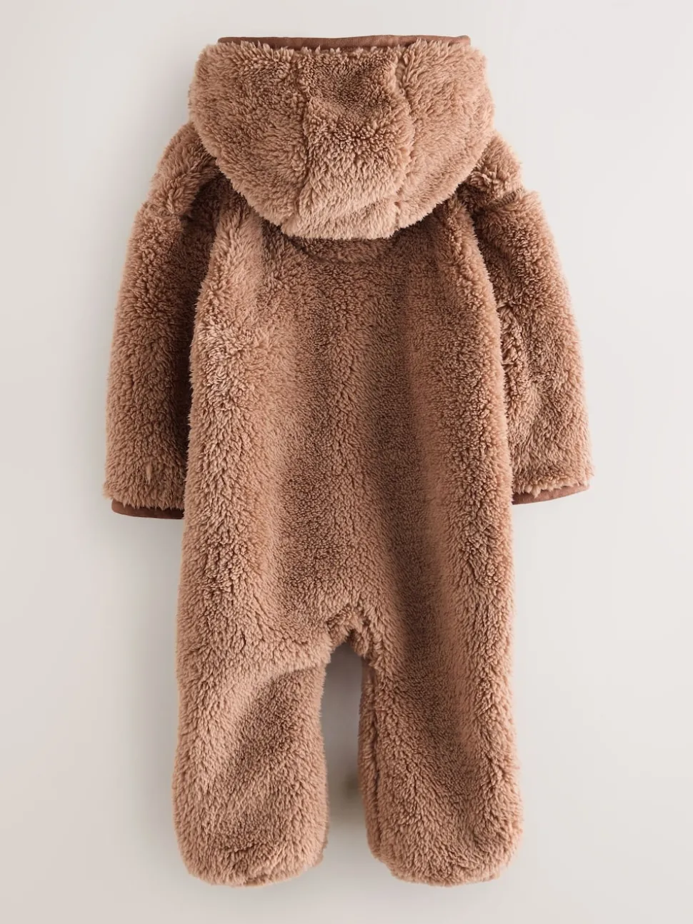 Superdry Brown Teddy Fleece Pramsuit