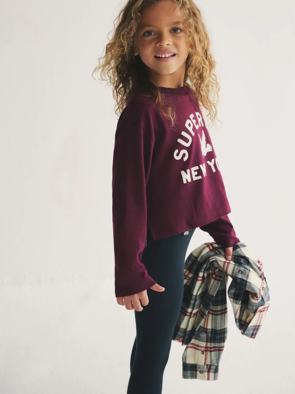 Superdry Burgundy/Navy Leggings Set