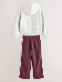 Superdry Burgundy Red Sweat Top & Joggers Set