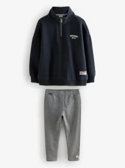 Superdry Charcoal Grey Leggings Set