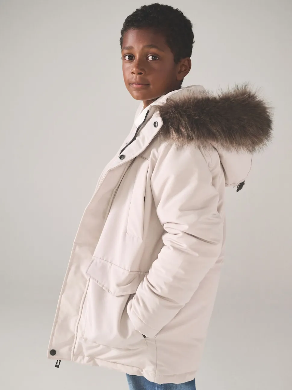 Superdry Cream Everest Parka Coat