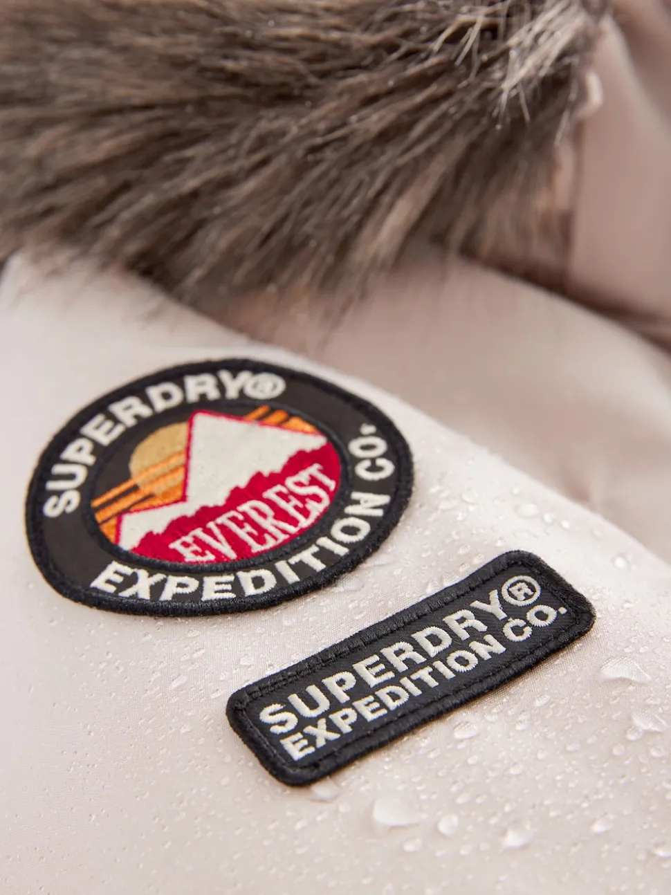 Superdry Cream Everest Parka Coat
