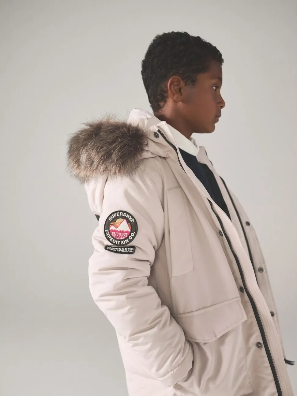 Superdry Cream Everest Parka Coat