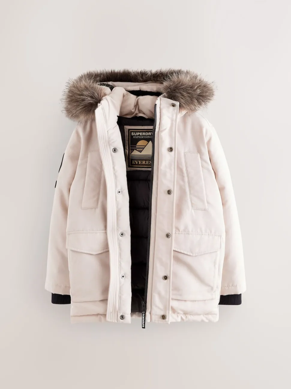 Superdry Cream Everest Parka Coat
