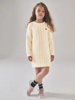 Superdry Cream Knit Dress