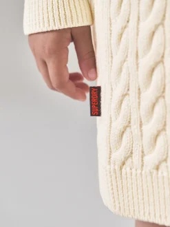 Superdry Cream Knit Dress