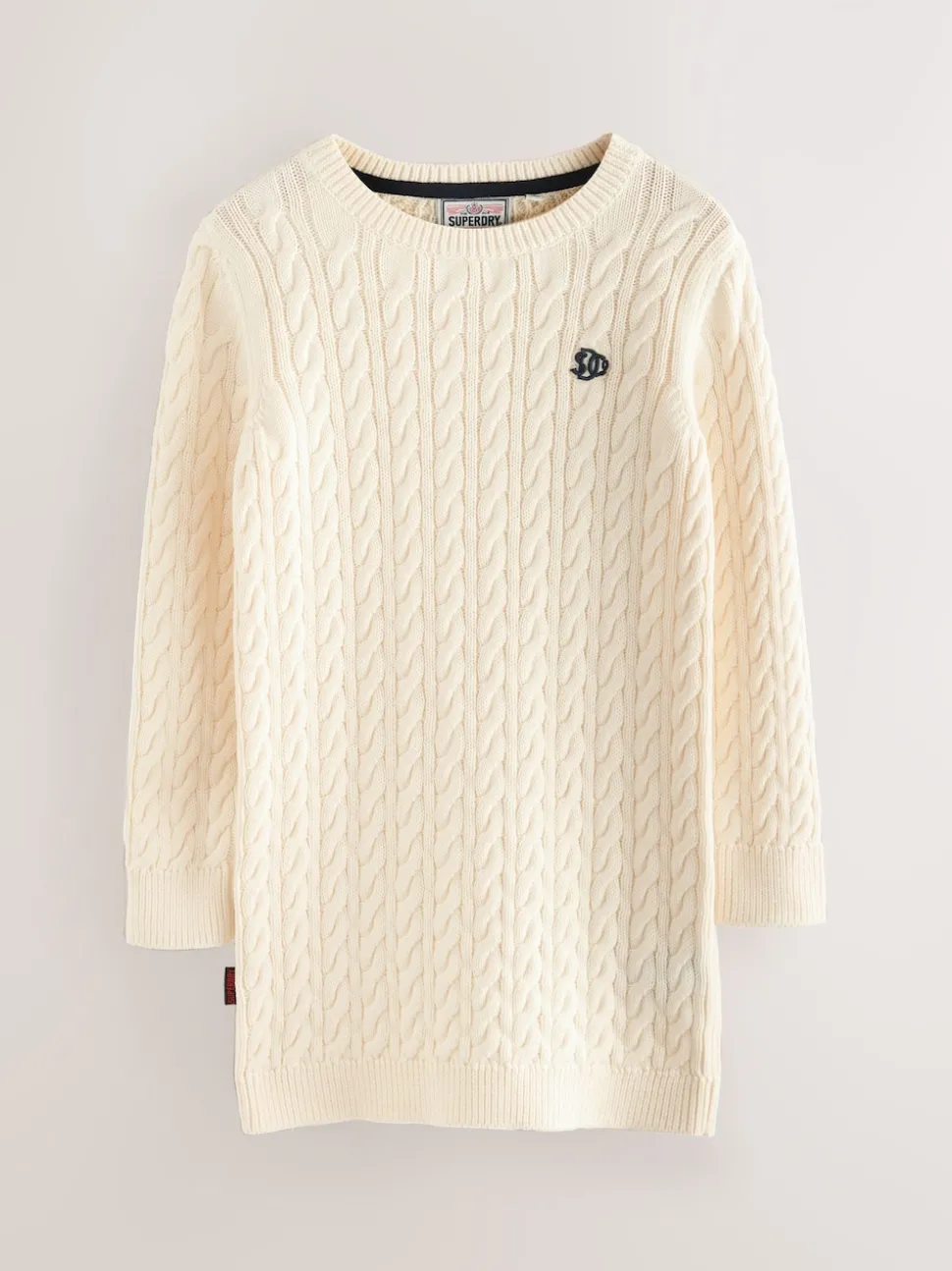 Superdry Cream Knit Dress