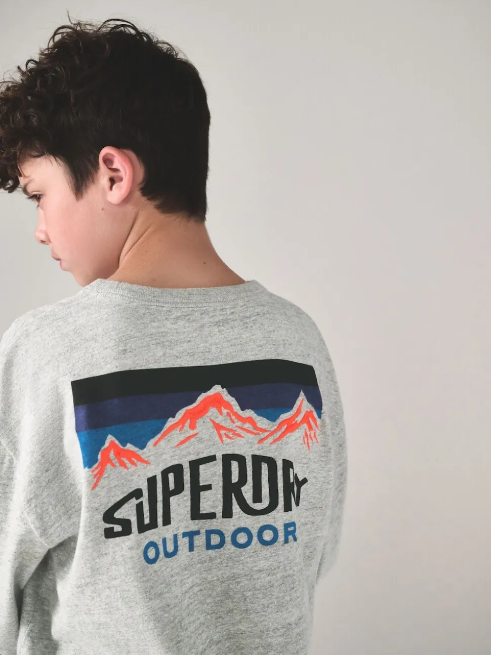 Superdry Grey Long Sleeve T-Shirt