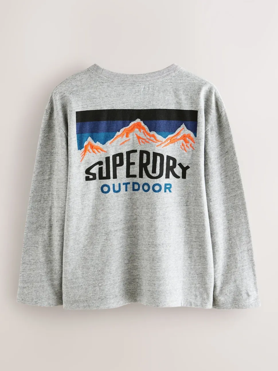 Superdry Grey Long Sleeve T-Shirt