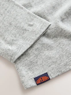 Superdry Grey Long Sleeve T-Shirt