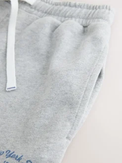 Superdry Grey/White Sweat Top & Joggers Set