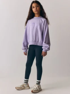 Superdry Lilac and Navy Leggings Set