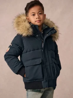 Superdry Navy Everest Bomber Coat
