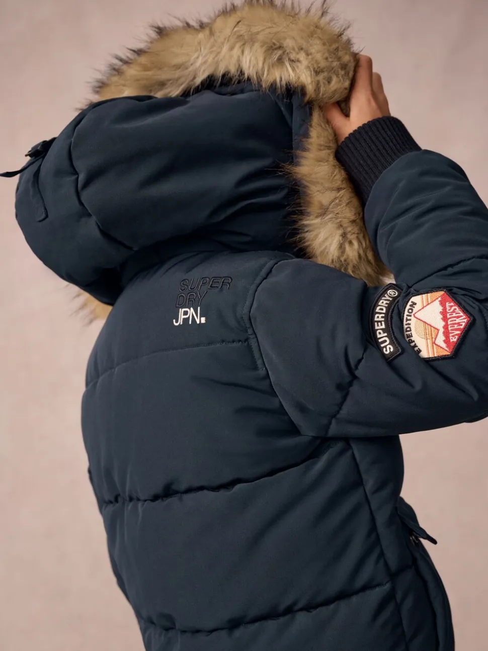 Superdry Navy Everest Bomber Coat