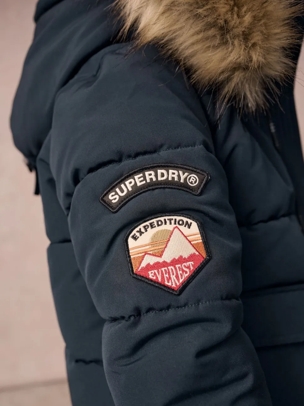 Superdry Navy Everest Bomber Coat